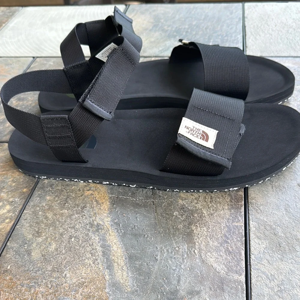 The North Face Black Slide Sandals Minimalist Design - Picture 3 of 5